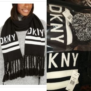 dkny scarf black
